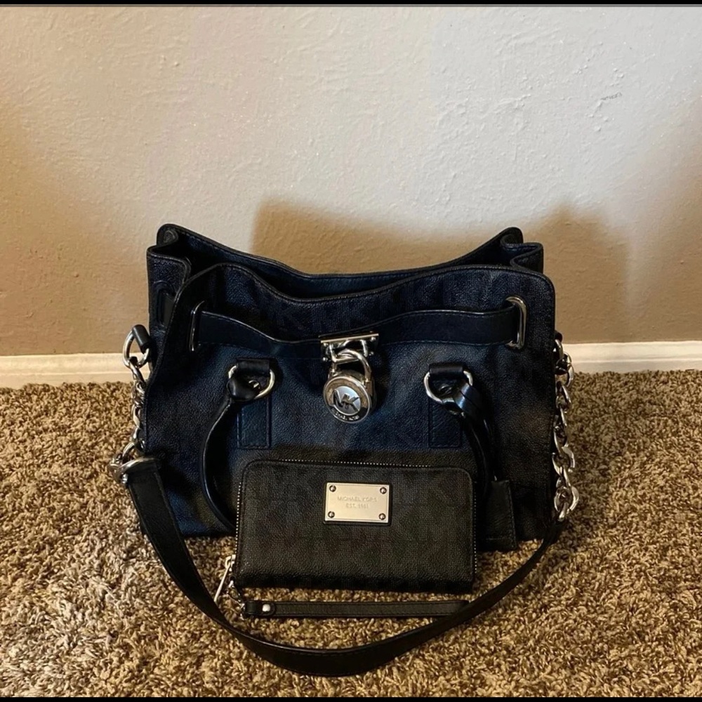 Michael Kors Hamilton Purse and Matching Wallet